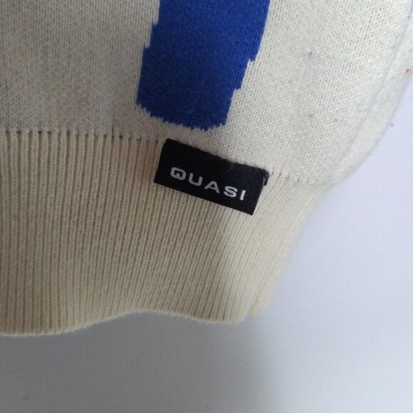 Mens Medium Quasi Skateboard Psychedelic Abstract Coogi Style Knit Rare Sweater - Picture 3 of 5